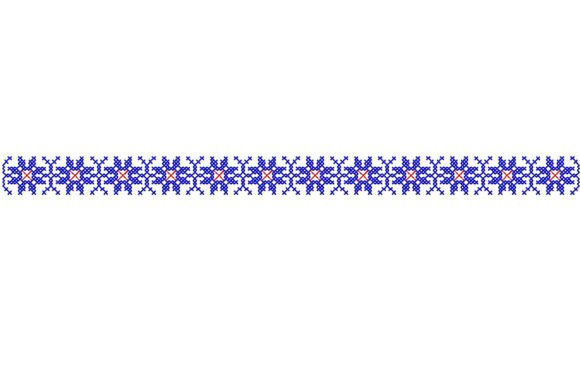 Border Cross Stitch Folk Embroidery