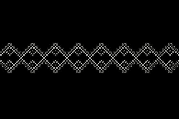 Border Folk Cross Stitch Embroidery