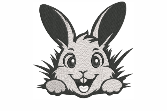 Easter Bunny Embroidery Design
