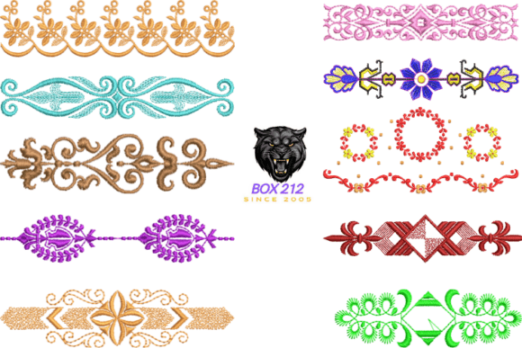 Embroidery Border Designs Collection