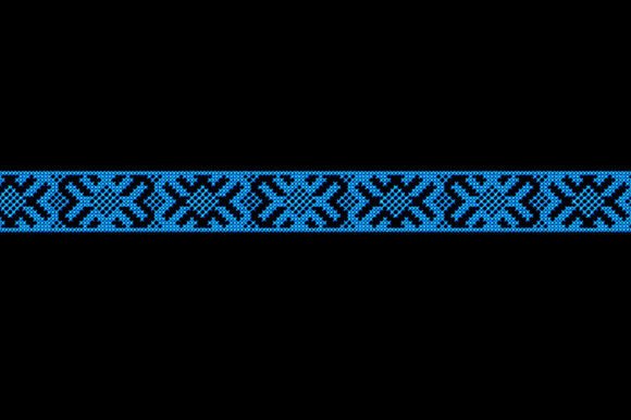 Folk Border Cross Stitch Embroidery