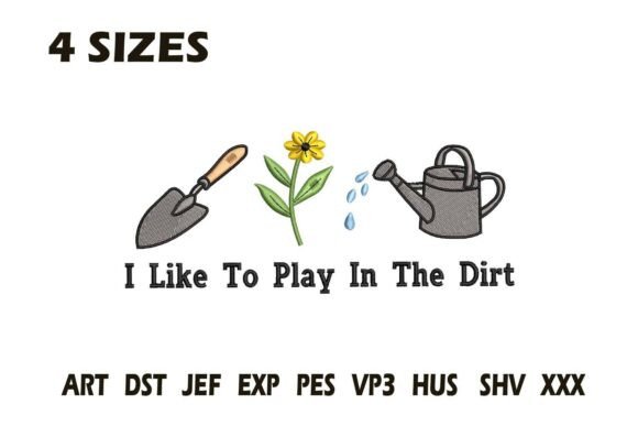 Gardening Embroidery Design