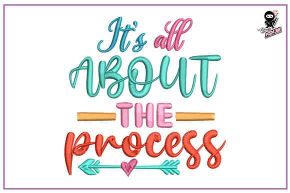 Inspirational Saying Embroidery