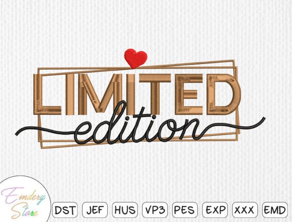 Limited Edition Embroidery Design