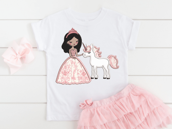 Princess and Unicorn Machine Embroidery