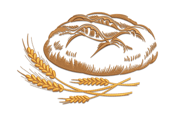 Round Bread Embroidery