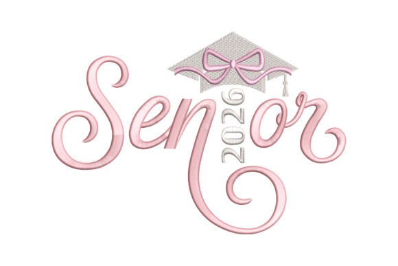 Senior 2026 Graduation Cap Embroidery