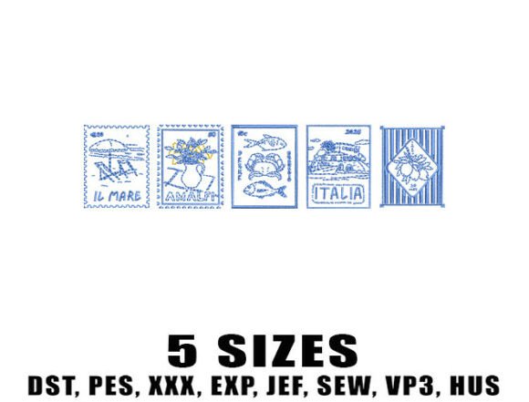 Summer Travel Embroidery Designs