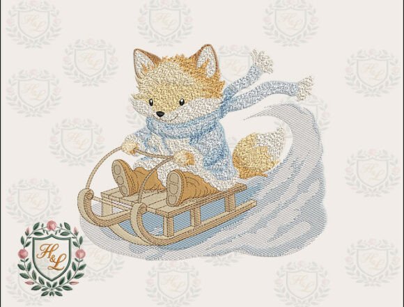 Winter Fox Embroidery Files